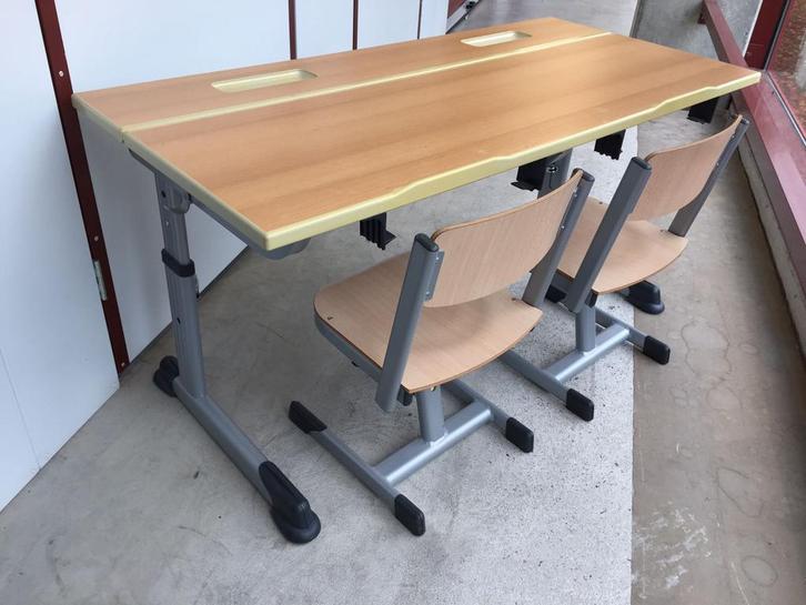 ZGAN Topkwaliteit Aluflex 2 pers. Kinderburo & stoeltjes, Kinderen en Baby's, Kinderkamer | Tafels en Stoelen, Zo goed als nieuw
