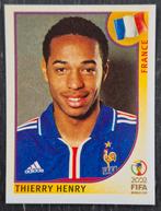 Panini sticker Thierry Henry - Frankrijk, WK 2002, Ophalen of Verzenden, Zo goed als nieuw, Buitenlandse clubs, Poster, Plaatje of Sticker