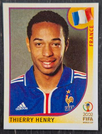 Panini sticker Thierry Henry - Frankrijk, WK 2002 beschikbaar voor biedingen
