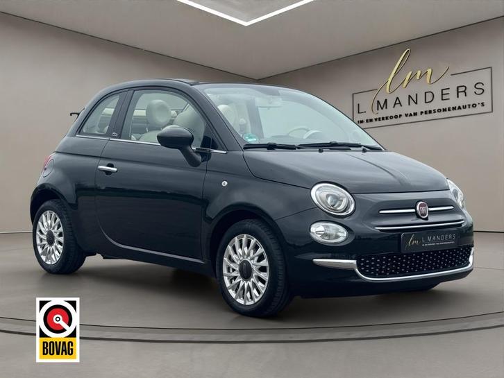 Fiat 500C 0.9 TwinAir T Lounge 2018 ZWART | Cabrio | Benzine, Auto's, Fiat, Bedrijf, 500C, ABS, Airbags, Airconditioning, Android Auto