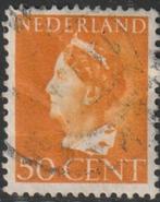 Nederland 1940 344 Wilhelmina 50c, Gest, Postzegels en Munten, Postzegels | Nederland, Ophalen of Verzenden, T/m 1940, Gestempeld