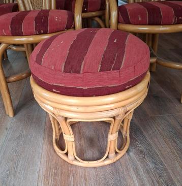 Vintage Retro Boho Manou Poef beschikbaar voor biedingen
