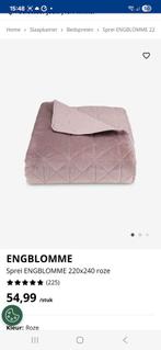 ENGBLOMME Sprei 220x240 Roze jisk, Tweepersoons, Ophalen of Verzenden, Roze, Deken of Dekbed