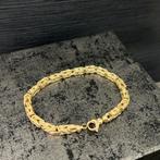 14 karaats gouden koningschakel armband prachtig, Sieraden, Tassen en Uiterlijk, Armbanden, Ophalen of Verzenden, Nieuw, Goud