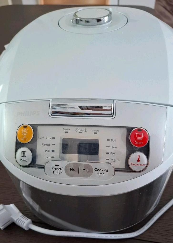 Philips Viva Collection HD3037/70 rijstkoker Wit 980 W, Witgoed en Apparatuur, Rijstkokers, Gebruikt, Ophalen