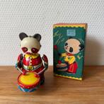 Vintage Blikken Speelgoed Pandabeer met Trommel Opwindbaar, Ophalen of Verzenden, Zo goed als nieuw