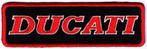 Ducati stoffen opstrijk patch embleem #5, Verzenden