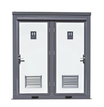 container toilet unit- twee wc's in een combi container beschikbaar voor biedingen