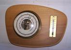 Vintage houten barometer/thermometer. Nwst., Antiek en Kunst, Antiek | Woonaccessoires, Ophalen of Verzenden