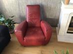 Fauteuil, Huis en Inrichting, Fauteuils, Ophalen, Gebruikt, 75 tot 100 cm, Leer