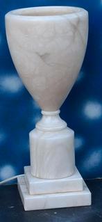 Albast tafellamp. ALABASTROS.S.L. Spanje. 43 cm.   Ca '70., Huis en Inrichting, Ophalen, Zo goed als nieuw, Overige materialen