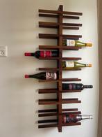 Wijnrek acaciahout 22 flessen, Ophalen, Gebruikt, 15 tot 25 flessen, 75 cm of meer