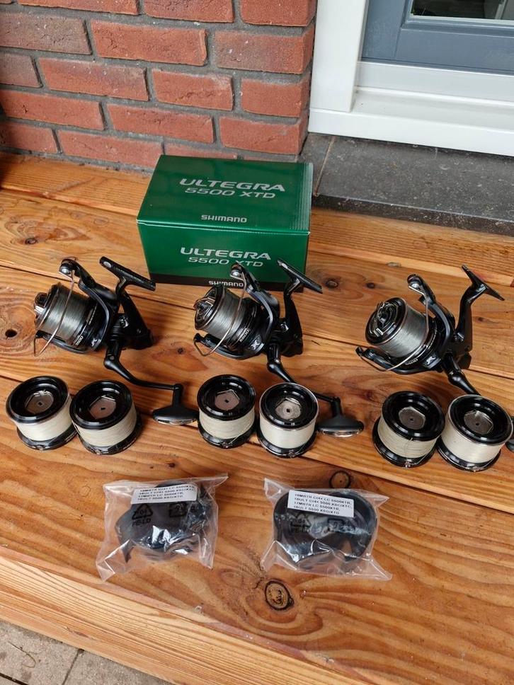Shimano ultegra 5500 xtd molens, Watersport en Boten, Hengelsport | Karpervissen, Zo goed als nieuw, Molen, Ophalen
