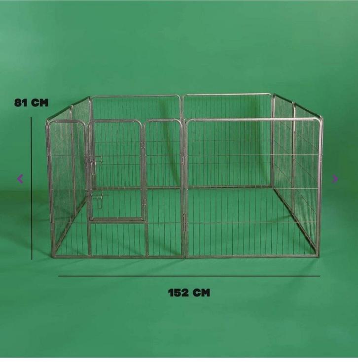 Adori 8-Hoekige Puppyren - Hondenbench - 76x81 cm Grijs, Dieren en Toebehoren, Honden-accessoires, Zo goed als nieuw, Ophalen
