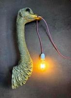 Lamp struisvogellamp goud, Ophalen, Zo goed als nieuw, Kunststof, 50 tot 75 cm