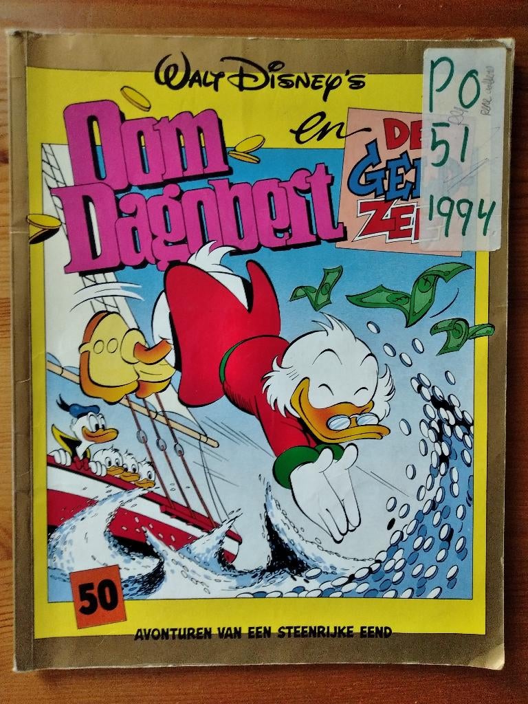 Oom Dagobert- avonturen van een steenrijke eend deel 50, Boeken, Stripboeken, Eén stripboek, Ophalen of Verzenden, Gelezen