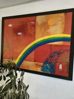 groot schilderij, Antiek en Kunst, Kunst | Schilderijen | Abstract, Ophalen of Verzenden