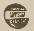 Parental Advisory Keep Out Button, Ophalen of Verzenden