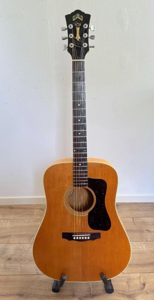 Guild G37-BL 1977, Muziek en Instrumenten, Snaarinstrumenten | Gitaren | Akoestisch, Gebruikt, Western- of Steelstringgitaar, Met koffer