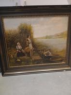 Grote Schilderij, Antiek en Kunst, Kunst | Schilderijen | Klassiek, Ophalen of Verzenden