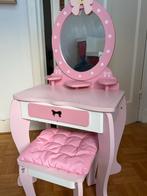 Roze Speelgoed Make-up Tafeltje met Krukje, Minder dan 75 cm, Zo goed als nieuw, Voetruimte, Minder dan 50 cm