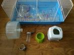 Dwerg hamster kooi met toebehoren, Dieren en Toebehoren, Kooi, Gebruikt, Ophalen of Verzenden, Hamster