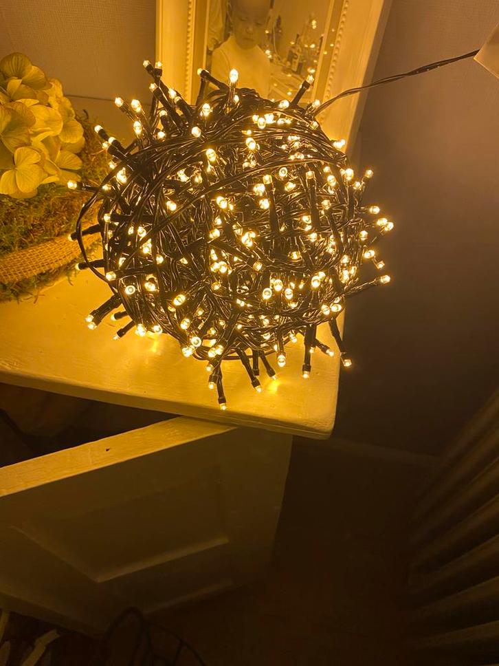 Kerstverlichting - 16 meter, Diversen, Kerst, Zo goed als nieuw, Ophalen