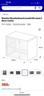 Hundos honden bench maat L Deur rechts, Dieren en Toebehoren, Hondenbenches, Ophalen, Zo goed als nieuw