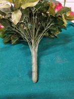 kunst boeket rozen rood met wit kruid, Ophalen of Verzenden