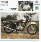 Ma1017 motorkaart triumph 750 trident t 160 ( 1975 ), Ophalen of Verzenden, Zo goed als nieuw, Motoren