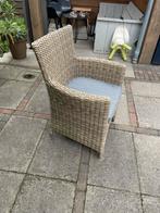 4 Tuinstoelen met Kussens, Huis en Inrichting, Gebruikt, Riet of Rotan, Ophalen of Verzenden, Vier