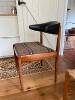 Deens design eetkamer stoel vintage, Ophalen, Gebruikt, Zwart, Vintage