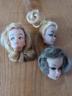 3 vintage barbie hoofden, Verzamelen, Poppen, Ophalen of Verzenden, Gebruikt