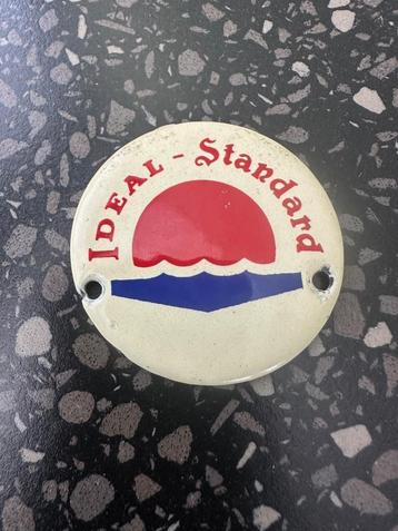 Emaille Ideal-standard bordje deurpostje. beschikbaar voor biedingen