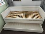 Lifetime Kajuitbed met logeerlade en opberglade, Ophalen, 90 cm, Eenpersoons, Wit