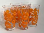 5 Vrolijke Jaren  70 limonadeglazen uit Italië, Glas of Glazen, Ophalen of Verzenden, Overige stijlen, Glas