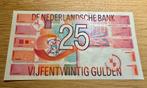 Roodborstje 25 gulden bankbiljet, Verzenden, 25 gulden, Los biljet