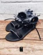 K.Jacques Saint Tropez - Leren sandalen maat 36 - Nieuw €279, K.Jacques Saint Tropez, Zwart, Nieuw, X