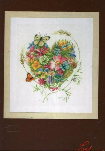 Cado marjolein bastin borduurpakket, a heart of flowers 960 beschikbaar voor biedingen
