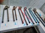 Buigijzers, diverse afmetingen, Doe-het-zelf en Verbouw, Gereedschap | Handgereedschap, Ophalen, Gebruikt