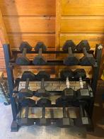 Domyos Dumbbell Set met Rek., Ophalen, Zo goed als nieuw, Halterset