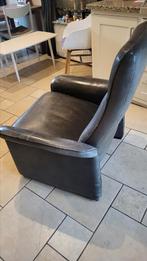 Vintage DeSede fauteuil groen buffelleer nette staat, Huis en Inrichting, Ophalen, Gebruikt, Baxter DeSede, 75 tot 100 cm