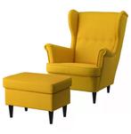 Ikea Fauteuil en voetenbank, Ophalen of Verzenden, Zo goed als nieuw