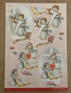 3d knipvel kerst engeltjes, Hobby en Vrije tijd, Kaarten | Zelf maken, Ophalen, Nieuw, Kerst, Knipvel