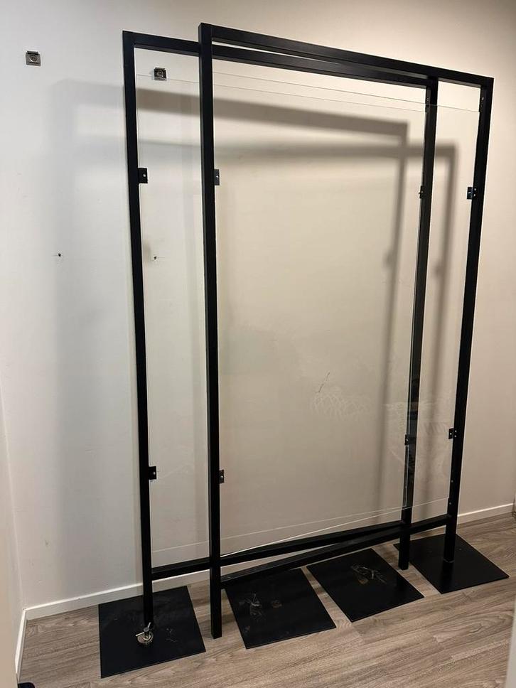 werkplekscherm scheidingswand beschermwand H190xB108cm 2x, Doe-het-zelf en Verbouw, Overige Doe-het-zelf en Verbouw, Gebruikt