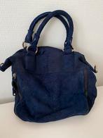 Blauwe lederen handtas, Ophalen of Verzenden, Nieuw, Blauw, Handtas