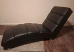 Chaise longue stoel zwart, Huis en Inrichting, Ophalen, Gebruikt, Eenpersoons, Minder dan 150 cm