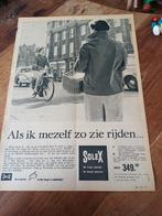 Advertentie van Solex bromfiets vrouw 1958, Verzamelen, Merken en Reclamevoorwerpen, Overige typen, Gebruikt, Ophalen of Verzenden