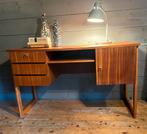 Jaren 60 bureau teak, Huis en Inrichting, Bureaus, Ophalen, Gebruikt