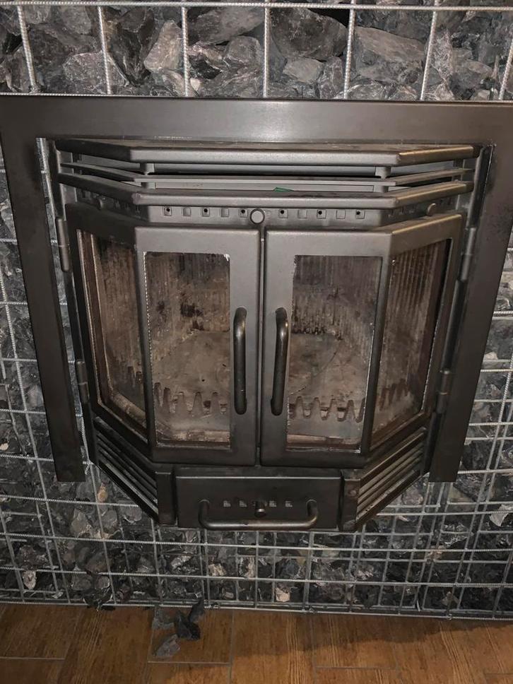 Inbouw houtkachel, Huis en Inrichting, Kachels, Gebruikt, Inbouw, Houtkachel, Hout, Ophalen of Verzenden